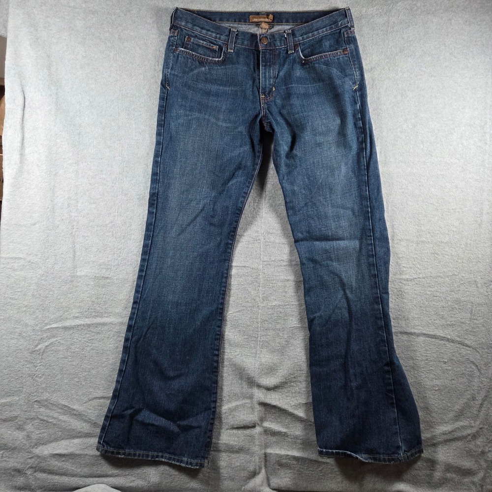 Abercrombie & Fitch Womens 10R Bootcut Jeans Medium Wash Low Rise 100% Cotton